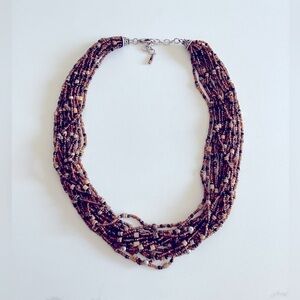 BOHEMIAN Beaded Multi strand Necklace